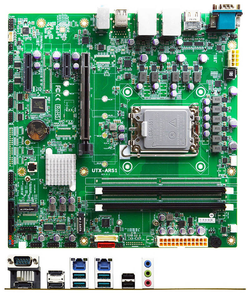 Jetway UTX-ARS1-H810 Micro-ATX (Intel H810, LGA1851) [<b>2x 2.5GbE</b>, 2x HDMI]